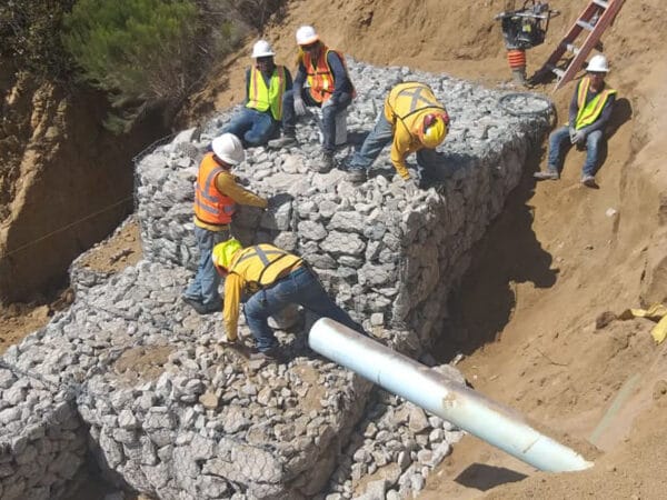 Construcción de gaviones